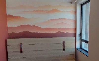 toile aux couleurs terracota